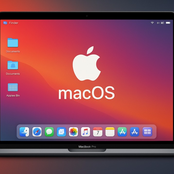 Slika zaslona prenosnika z macos - apple notebook
